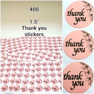 400 thank you stickers 1 1/2"